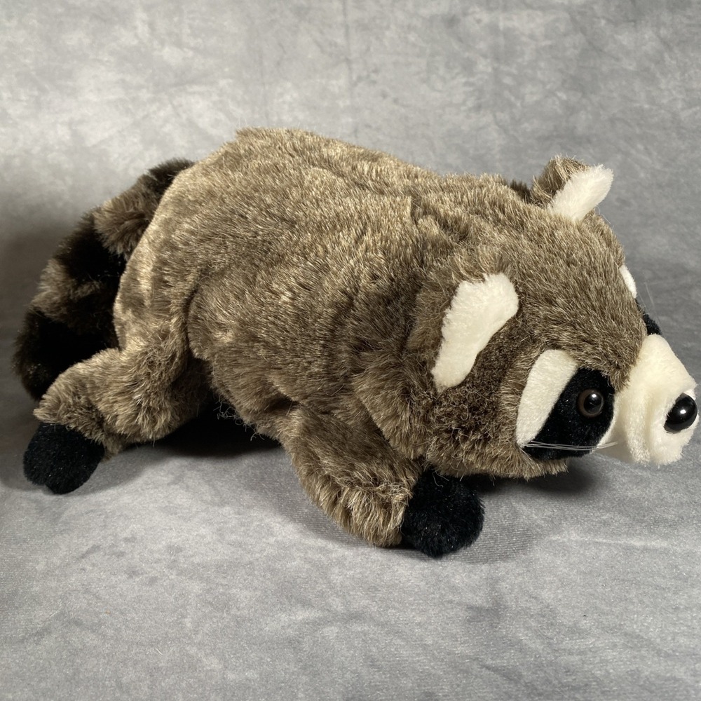 Dakin Raccoon Hand Puppet Plush Full Body Stuffed Animal Head Cover 1983 Vintage